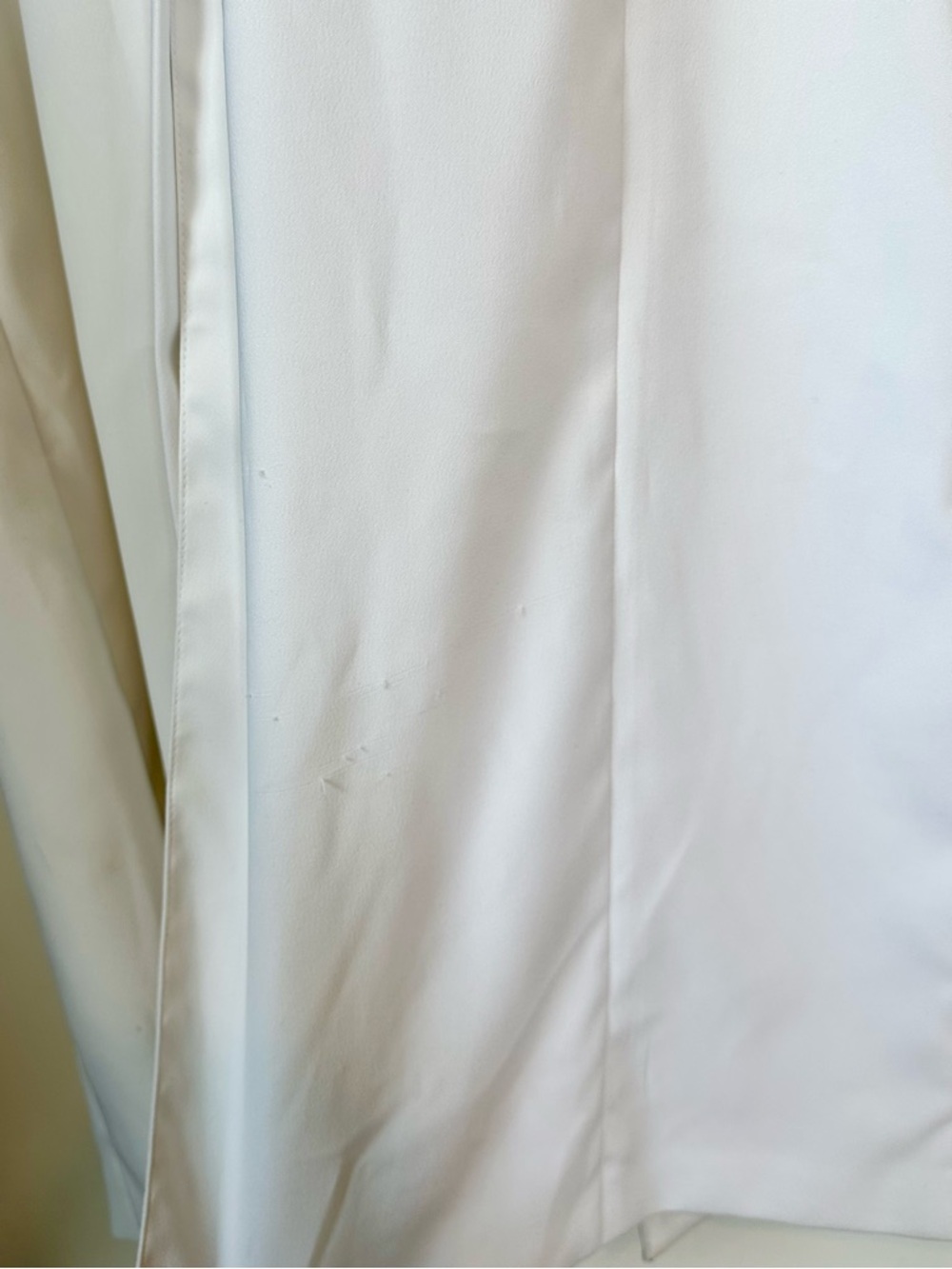 Terry Lewis Classic Luxuries White Longline Duster Coat - Size: Medium - Picture 5 of 7
